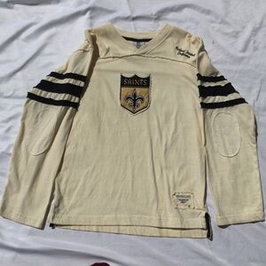 New Orleans Saints Long Sleeve Vintage T-Shirt, size Medium